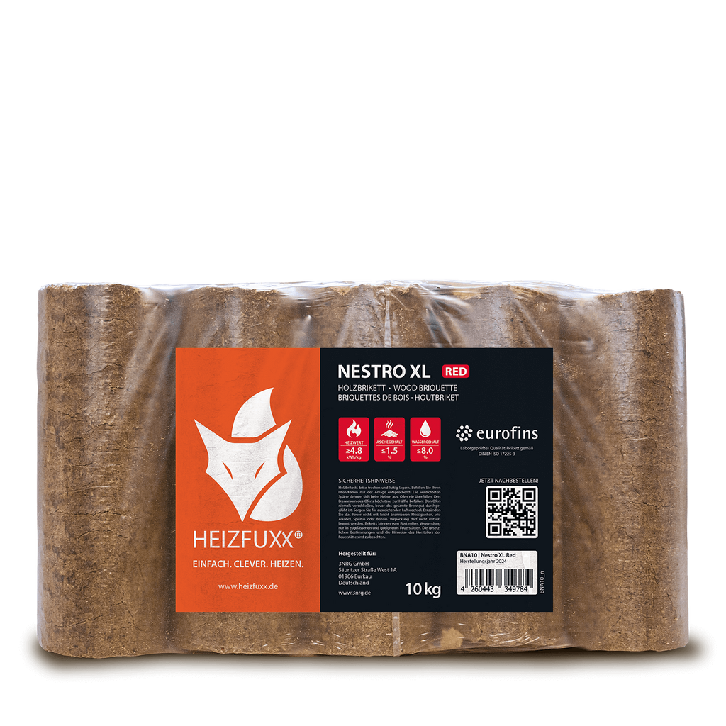 Nestro XL Red Holzbriketts in Premiumqualität – Palette 960 kg
