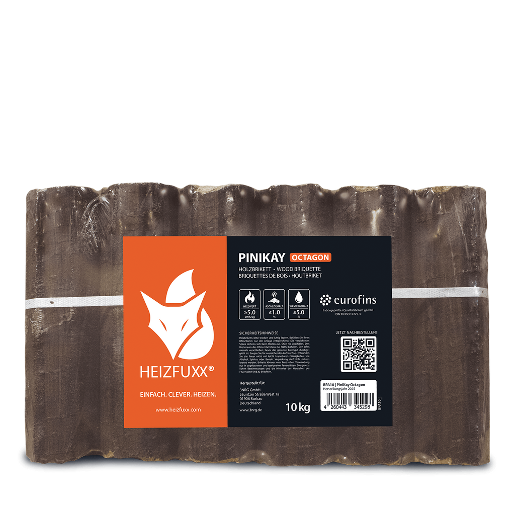 PiniKay Octagon Holzbriketts in Premiumqualität – Palette 960 kg